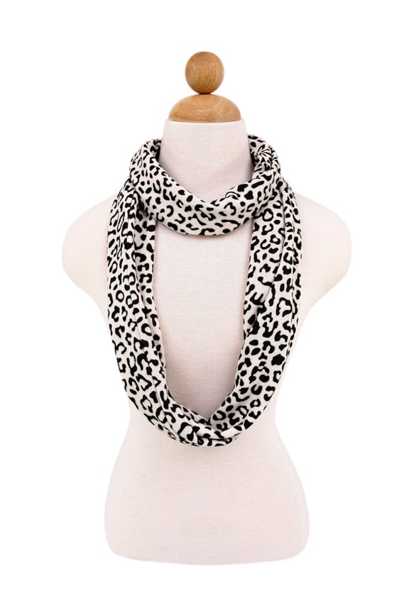 Premium Leopard Animal Print Infinity Loop Scarf