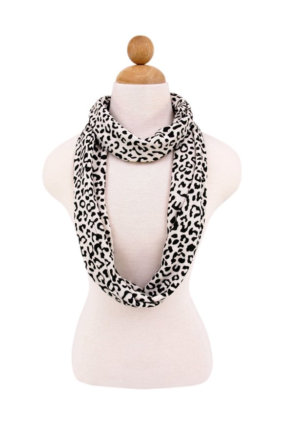 Premium Leopard Print Infinity Loop Scarf, Super Soft Dual Layer, Lightweight & Versatile All-Season Fashion Accessory, Perfect Gift