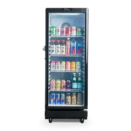 Premium Levella - 7.1 Cu. Ft. Single Door Display Refrigerator - Black