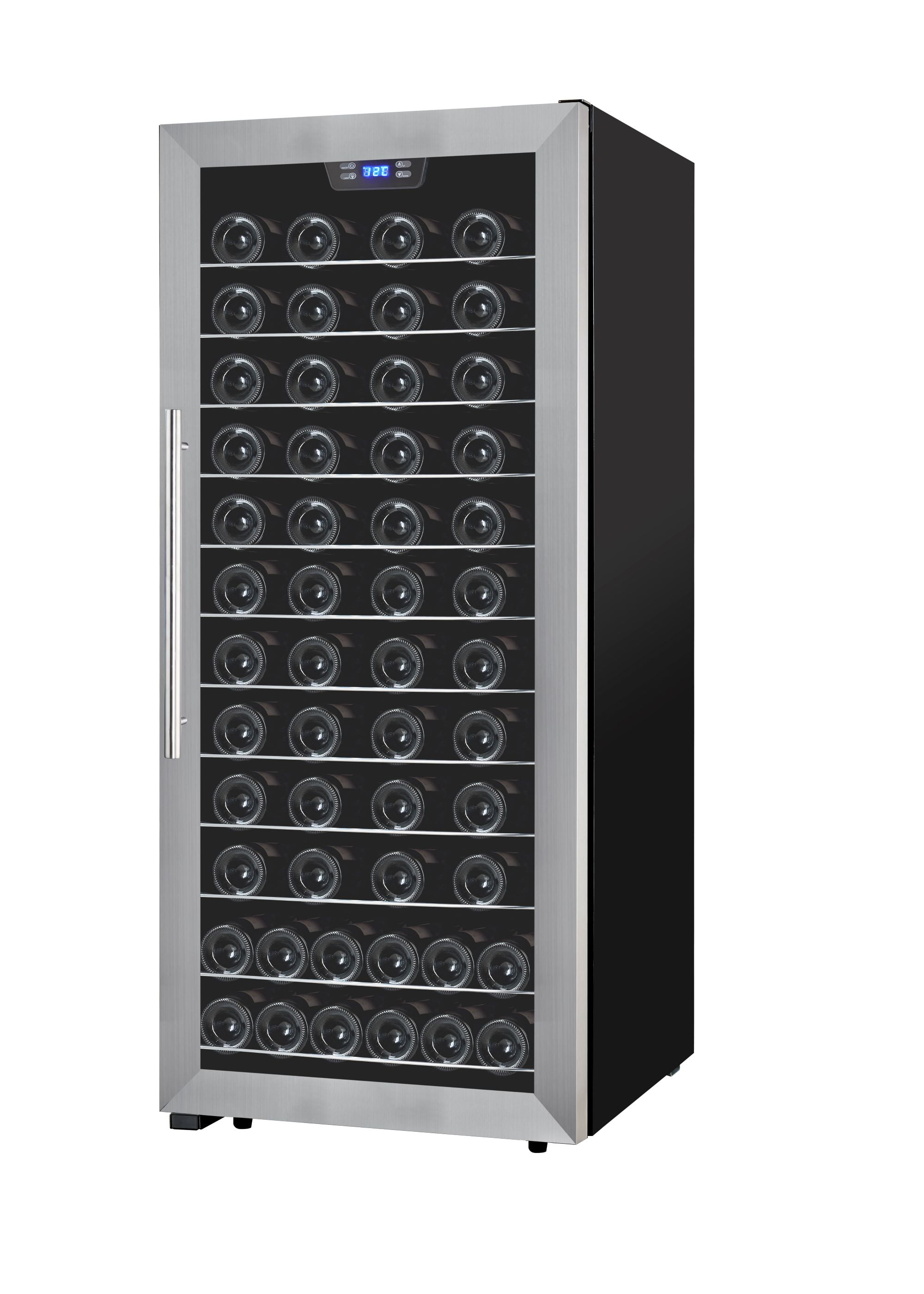 Premium Stainless Steel 94-Bottle Freestanding Wine Refrigerator