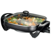 Premium Levella PES1211 12" Electric Skillet Black