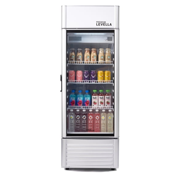 6.5 cu. ft. Single Door Commercial Refrigerator Beverage Cooler in Gray