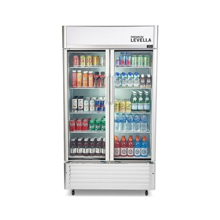 Premium Levella - 16 FT³ VERTICAL REFRIGERATOR DISPLAY - Silver