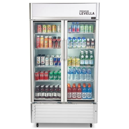 Premium Levella - 18 FT³ VERTICAL REFRIGERATOR DISPLAY - Silver