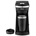 thumbnail image 1 of Premium Levella Single Serve One-Touch Coffee Maker with Travel Mug Black (PCMK155), 1 of 1