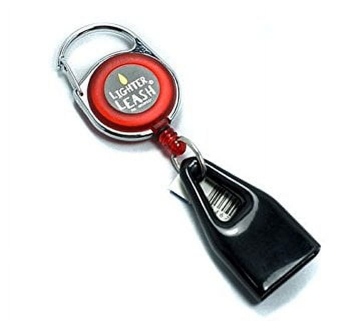 Premium Lighter Leash Retractable Keychain Clip (Red)