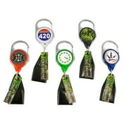 Lighter Leash   The Leaf Retractable Lighter Holder, Fits Standard BIC Lighters, 5-Pack