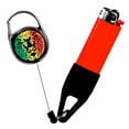 thumbnail image 1 of EarLift Lighter Leash Retractable Lighter Holder, Rasta Series, Standard Size, 1 of 5