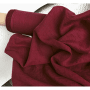 Premium Linen Fabric by the Yard - Cherry Red 150-170 GSM - 58" Wide Medium Weight Breathable Solid Linen for Sewing, Apparel, and Home Decor - Pre-Washed & Softened