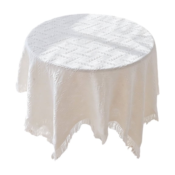 Premium Linen Tablecloth for Living Room & Dining Area – Elegant Flat Desk Cover, Protective Decor for Bedrooms and Lounge Spaces