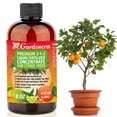 thumbnail image 1 of Premium Liquid CITRUS TREE Plant Fertilizer - 3-1-2 Concentrate for Indoor Plants and Flowers by Gardenera Labs | Organic Plant Food for CITRUS TREES - 8oz, 1 of 4