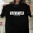 thumbnail image 1 of Premium Liv It Up Olivia Mauch Volleyball Player Fan Graphic New Unisex T-Shirt , up to 5XL, 1 of 3