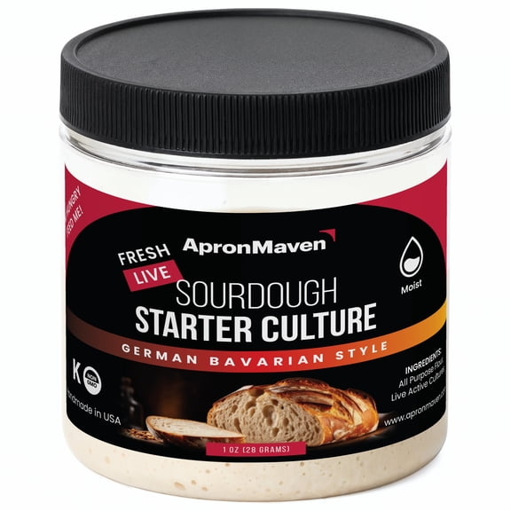 Apron Maven Premium Live Sourdough Starter Culture - German Bavarian Style