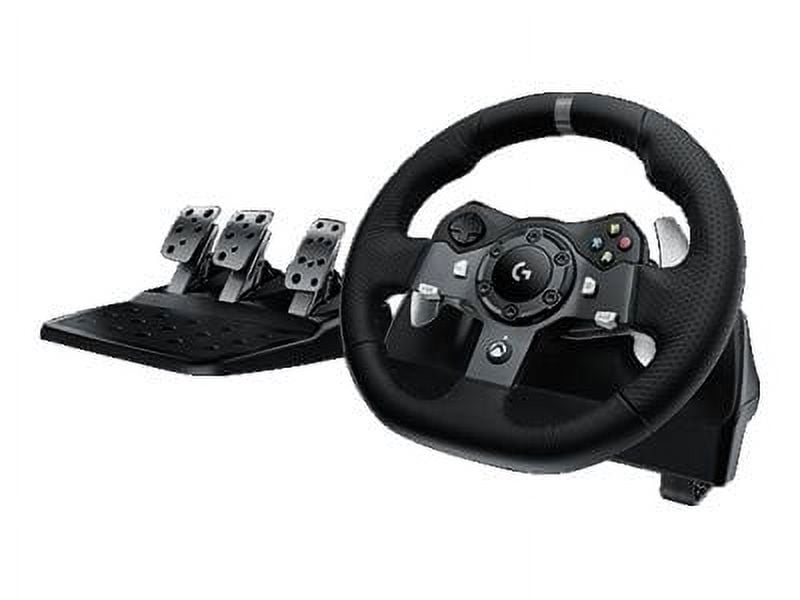 Premium Logitech (G920) Dual Motor Feedback Driving Force Racing Wheel with Pedals for Xbox One
