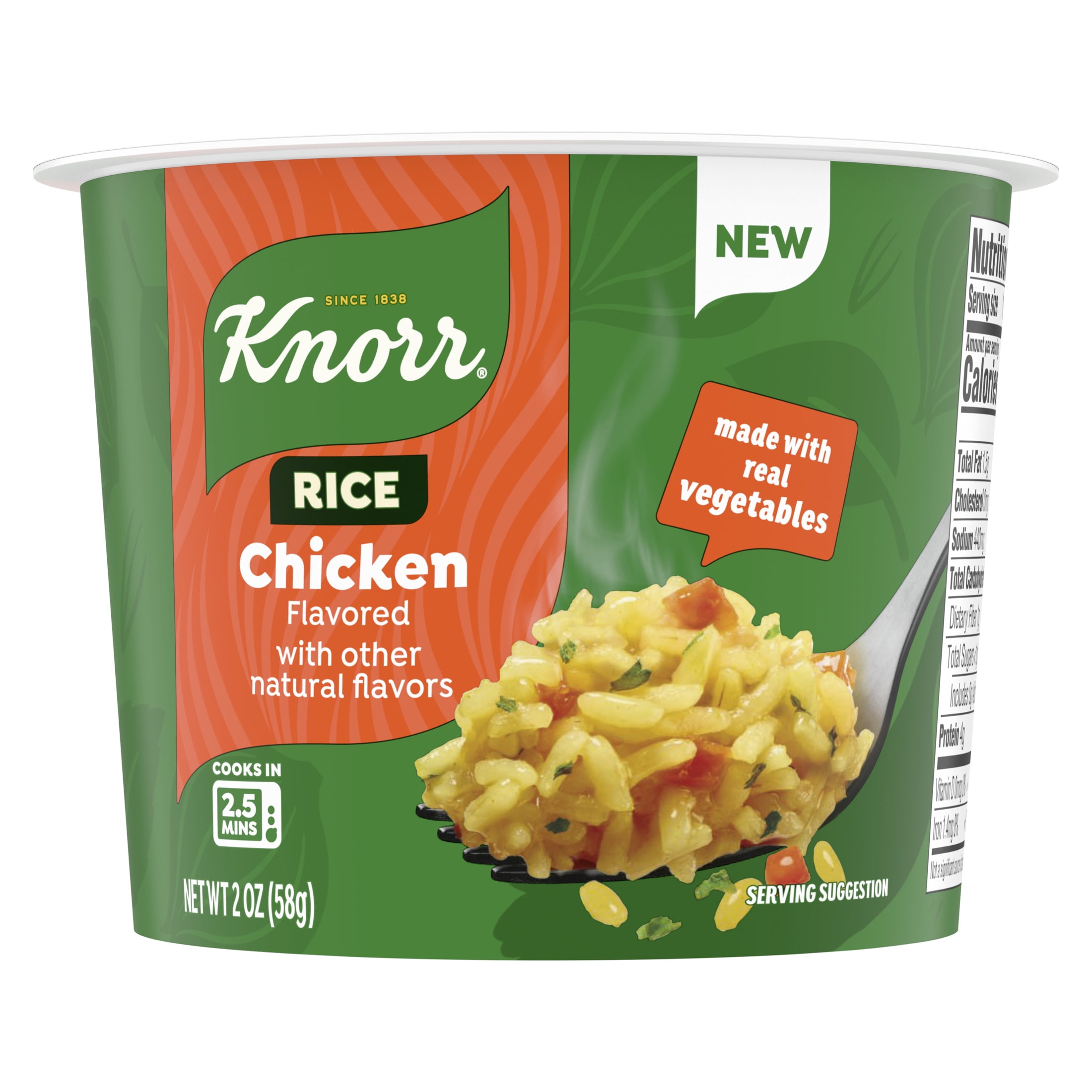 Knorr Sides Chicken Rice Cup 2.0oz, Made With Real Vegetables