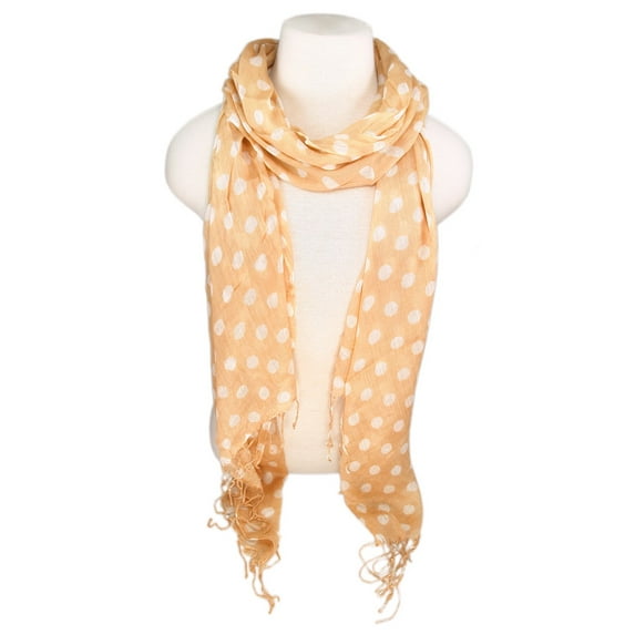Premium Long Polka Dots Fashion Fringe Scarf