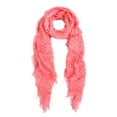 thumbnail image 1 of Premium Long Solid Color Dolka Dot Frayed Edge Scarf, 1 of 3