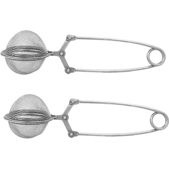 Premium Loose Leaf Infuser Balls with Handles for Perfect English Teatime Stainless Steel Tea Strainer Duo
