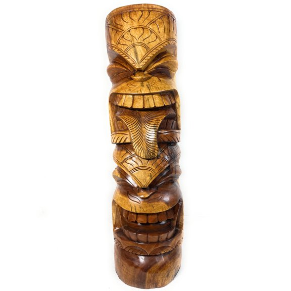 Premium Love & Strength Tiki Totem 40 in X 11 in - Oceanic Art | #yuy3810100