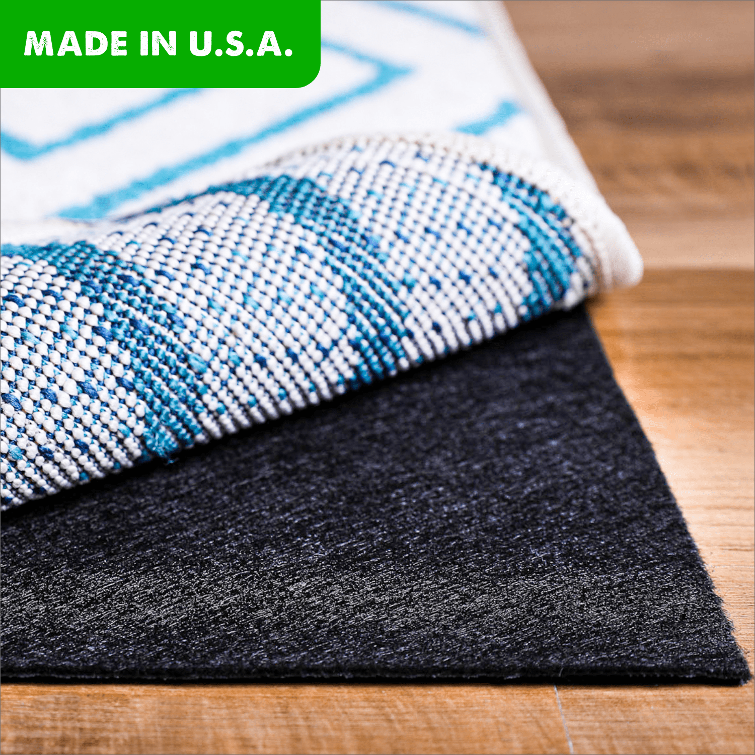 Premium Black Low Profile Non-Slip Rug Pad 2' x 6'