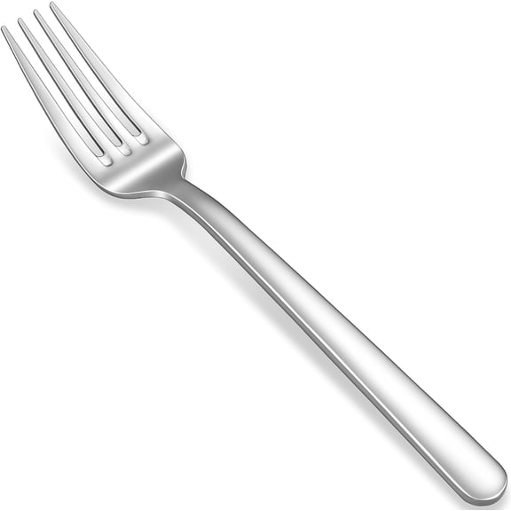 Premium Lucent 4-Piece 8.3 inch Forks Silverware  Mirror Polished 18/10 Stainless Steel with Modern Handle and Dishwasher Safe for Formal Meals and Gifting (4, Dinner Forks)