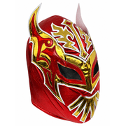 Premium Luchador Mask Red Mexican Wrestling Costume Lace-Up Adult