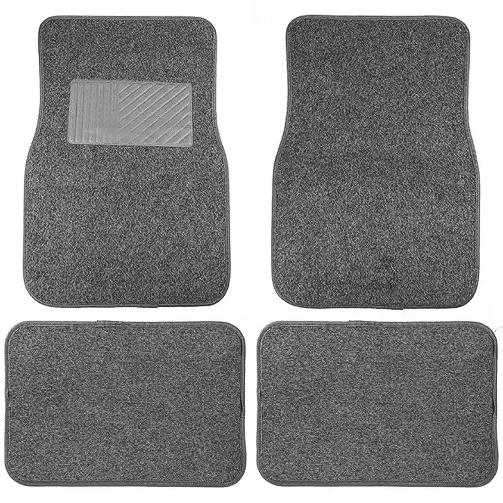 Goodyear 4pc Premium Carpet Floor Mats, Gray