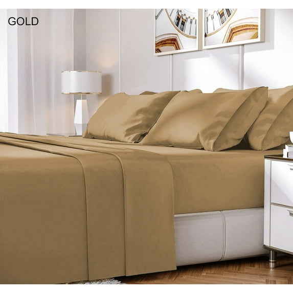 Premium Luxury 6-Piece Rayon from Bamboo Sheet Set with Deep Pockets Soft & Comfortable - 40 Colors
