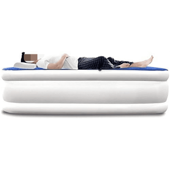 Premium Luxury Twin Size Air Mattress Airbed with Built in Pump Raised Double High Twin Blow Up Bed for Home Camping Travel$$Bedding