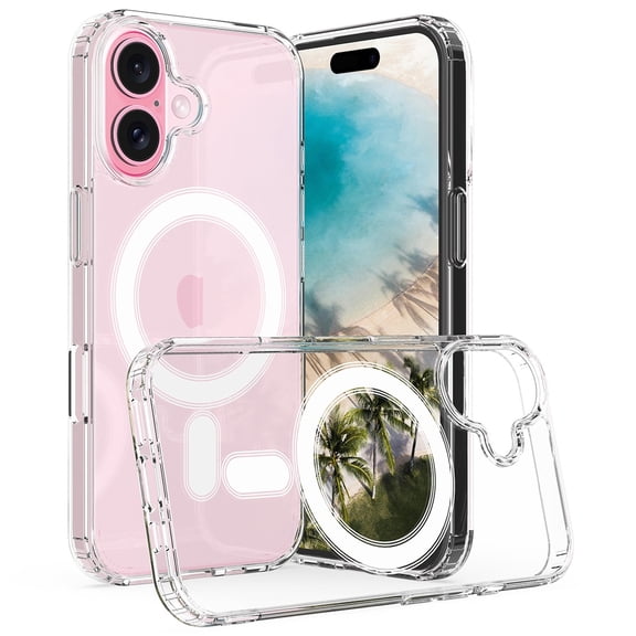 Premium MagSafe Hybrid Protective Clear Case for iPhone 16