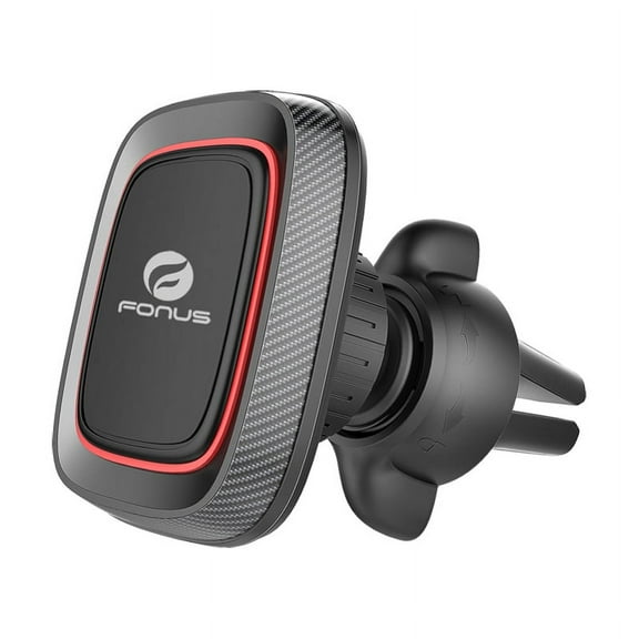 Premium Magnetic Car Mount Air Vent Holder Rotating Dock with Four Strong Magnets [Black] Compatible With iPhone XS Max XR X SE 8 PLUS 7 Plus 6S Plus 6 Plus 5S 5C 5, iPad 9.7 X6V