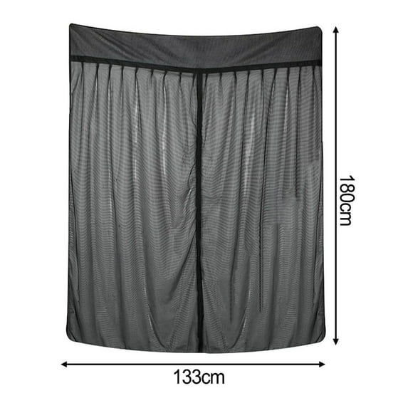 Premium Magnetic Car Tailgate Net with Sun Protection - Insect Shield for Camping, SUVs, Trucks - Breathable 3D Mesh, Easy Install, Multiple Sizes - Black
