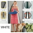 thumbnail image 1 of Premium Magnetic Mesh Screen Door - Heavy-Duty Nylon Breathable Mesh w/ Strong Magnets, Removable, Self-Closing Walk-Through Screen for Patio, Sliding Glass & French Doors (X-Large Size,White), 1 of 3