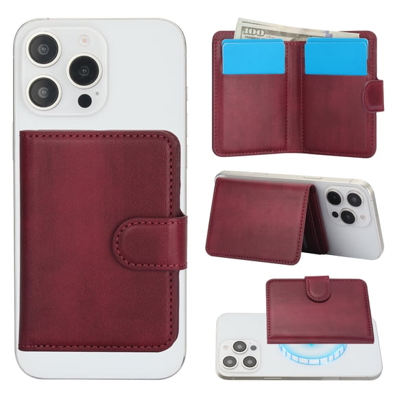 Premium Magnetic Phone Wallet with RFID Protection, Slim Design, Compatible with iPhone 12-16, Ideal for Travel and Daily Use