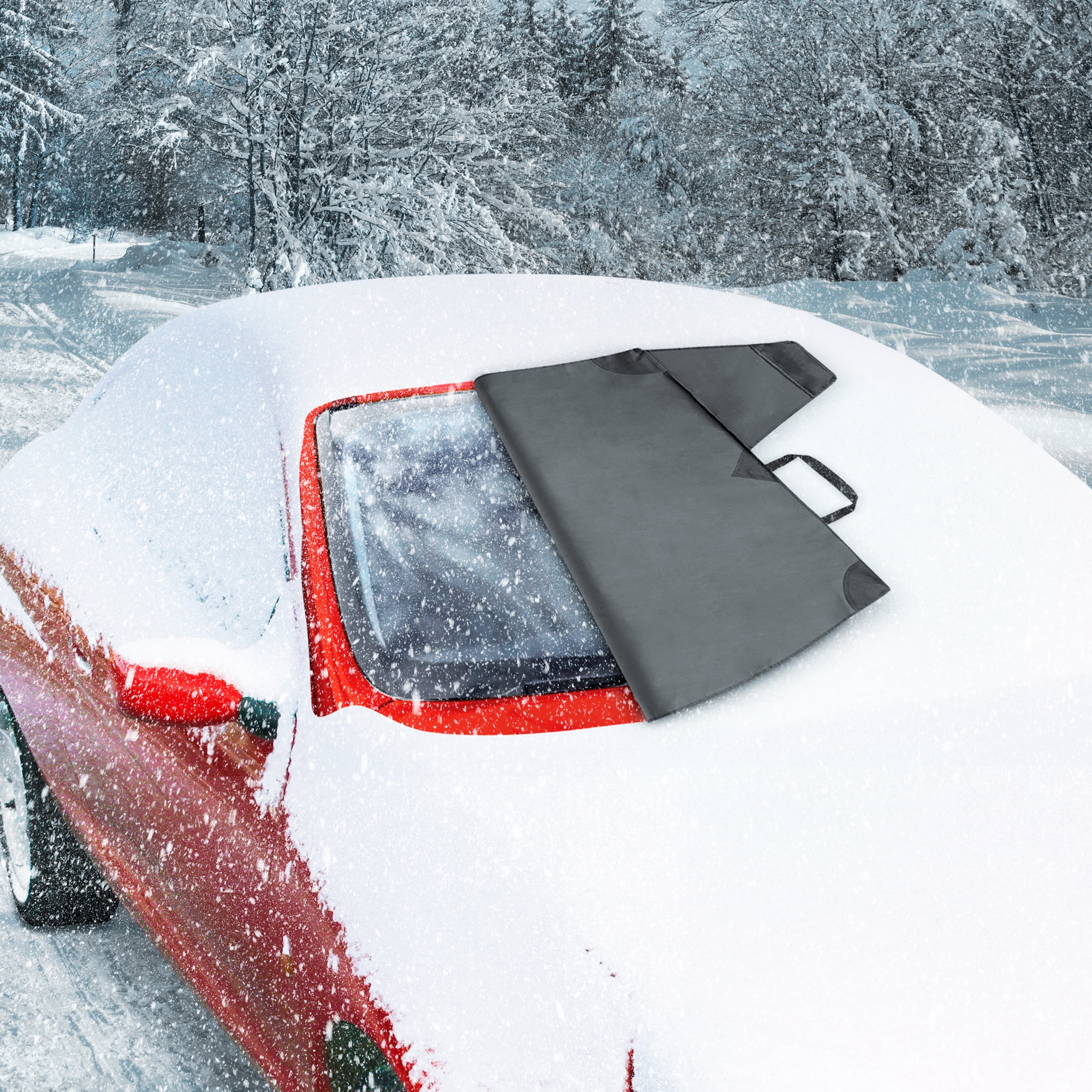 Premium Snow Ice Windshield Cover by CAT Automotive, Fits Car Van SUV