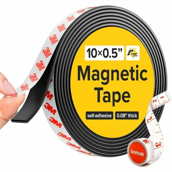 Premium Magnetic Tape 2 Inch X 10 Ft Flexible Strong Adhesive Craft Magnet