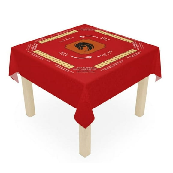 Premium Mahjong Mat with Rules - Mahjong Tablecloth Size 55 x 55, Mahjong with Instructions, solid color variations