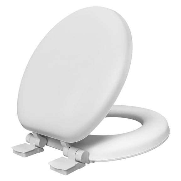 Premium-Mainstays-17" Molded Soft Toilet Seat with Flip Slider QR&SL Hinges (TPU Leather)