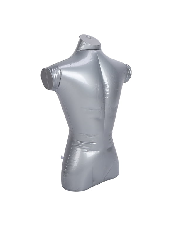 Premium Male Inflatable Mannequin Half Body Torso Clothing Display Rack for T-Shirts and Retail Window Props (33 x 20 x 10 inches / 83.8 x 50.8 x 25.4 cm)