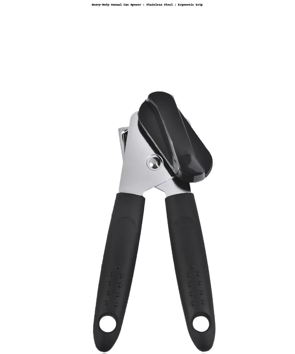 Premium Manual Can Opener – Ultra Sharp Stainless Steel Blades for Smooth Edge Cutting, Ergonomic Soft Grip Handles, Easy Turn Design for Seniors & Arthritis, Rust-Resistant Handheld Can Opener