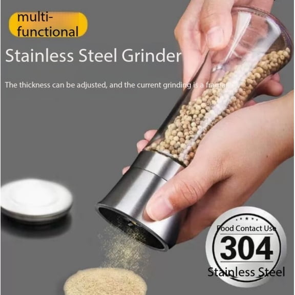 Premium Manual Coffee Grinder Set - Portable 304 Stainless Steel Grinders for Coffee Beans, Spices & More - Includes Large & Small Grinders