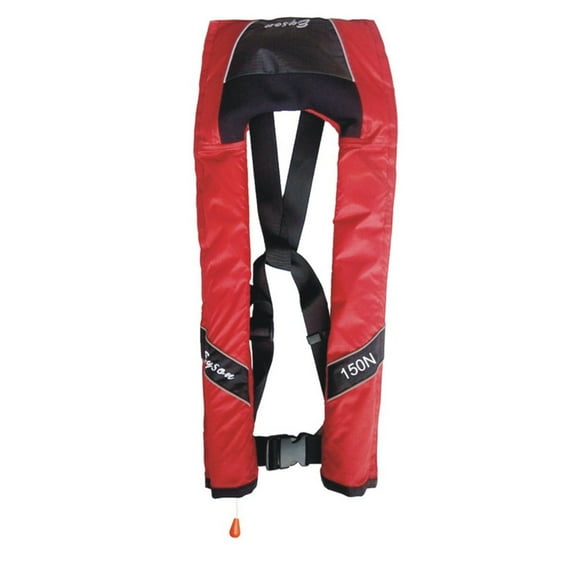 Premium Manual Inflatable Life Jacket PFD Life Vest Slim Inflate Survival Aid Lifesaving PFD Red Color