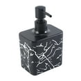 thumbnail image 1 of Premium Marble Plastic Soap Dispenser – 18oz Square Refillable Bottle with Pump for Bathroom, Kitchen, Vanity and Office, 1 of 6
