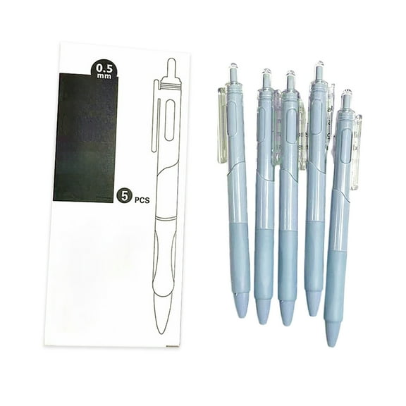 Premium Marker Pens Set - Smooth Writing, Refillable, Comfortable Grip, Fast-Drying Ink, Elegant Design, Perfect for Office & Creative Use, 5-Pack