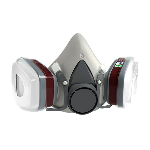 Premium Mask with Multi-Filter Cartridges, Breathable and Comfortable Respirator for Industrial, Construction, and Outdoor Environments