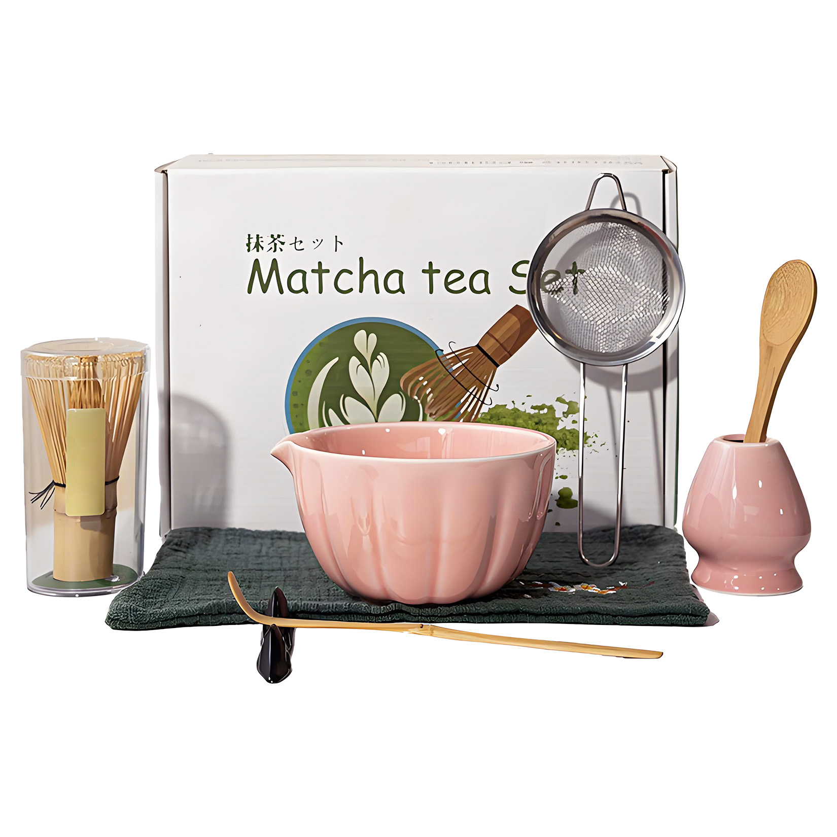 Matcha Making Kit Box Premium Matcha Set Kit, 6-Piece Ceramic Matcha Bowl & Bamboo Whisk Set ...
