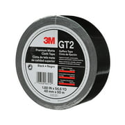 Premium Matte Cloth (Gaffers) Tape GT2, High-Strength, Indoor/Outdoor Use, Black, Mm X 50 M, 11 Mil, 1 Roll, 98514