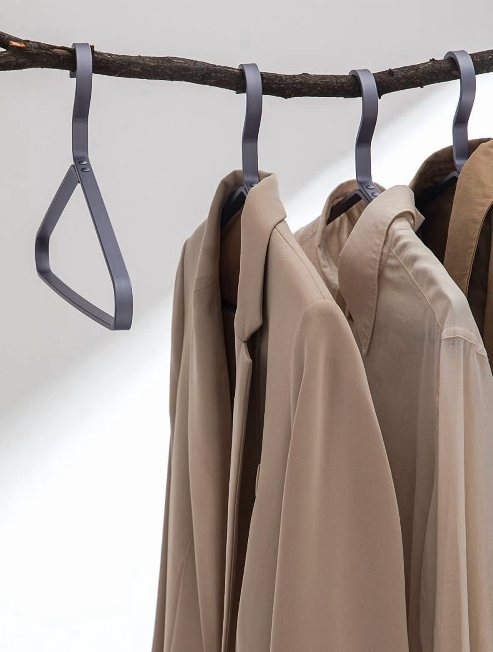 Premium Matte Gold Aluminum Coat Hanger Set of 10, 16.5 Inch Smooth Durable Metal Shirt & Dress Hangers, Clothing Support Hanger