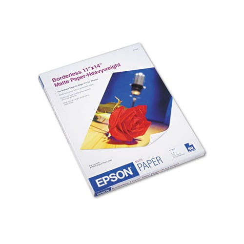 Premium Matte Presentation Paper 9 mil, 11 x 14, Matte Bright White, 50/Pack