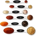 thumbnail image 1 of Premium Measuring Spoons Set - Magnetic, Dual-Sided, & Dishwasher Safe - Accurate and Durable for Cooking and Baking - 6 Convenient Sizes - U.S. and Metric Measurements, 1 of 7